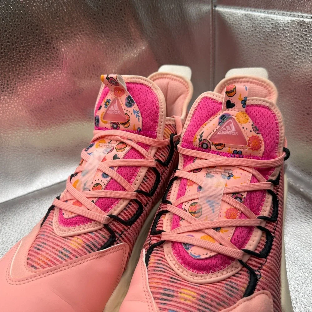 Size‎ 11 Adidas Pro Boost Low Day Of The Dead Mens Pink Athletic Shoes FZ3163